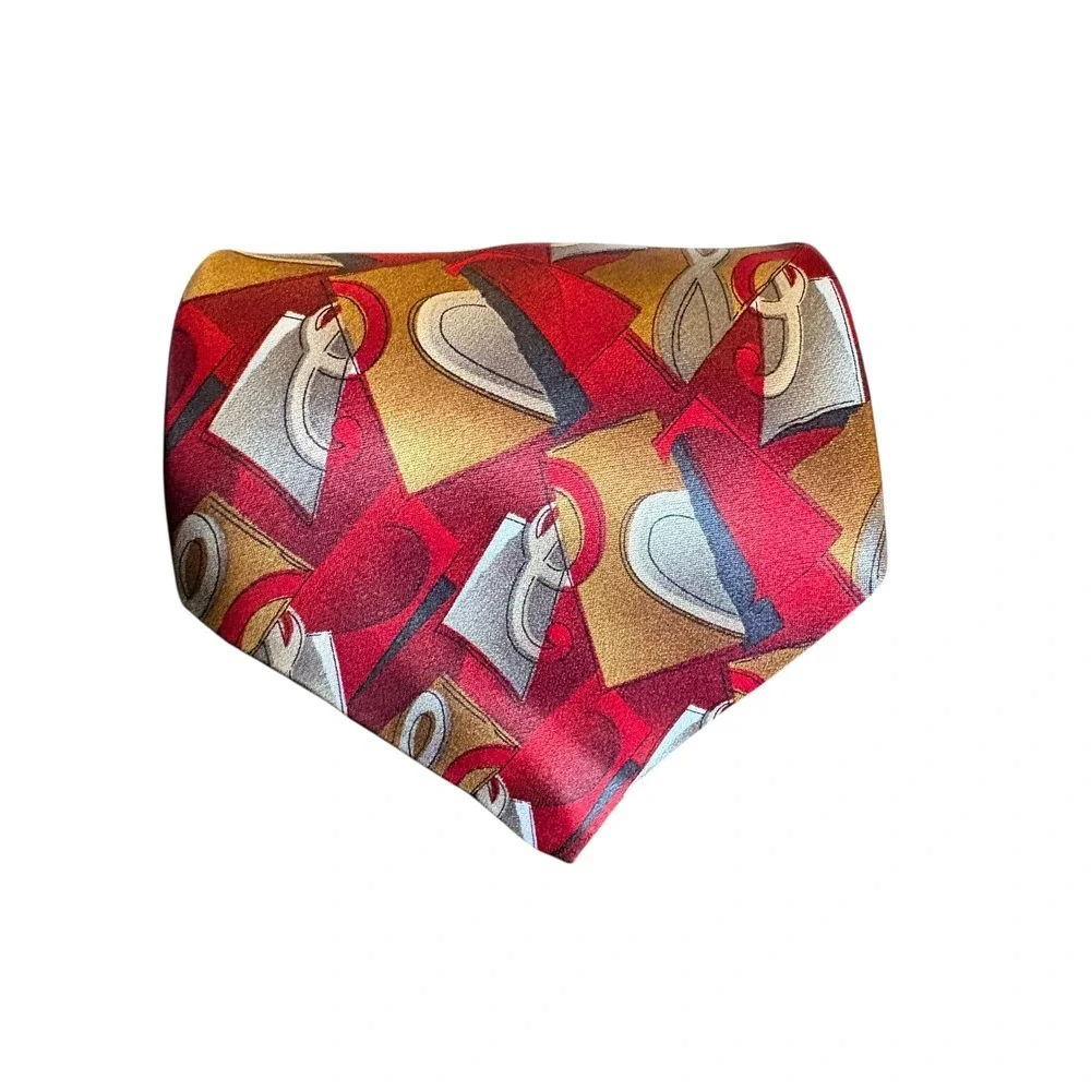 The Beatles Silk Tie Sgt Pepper's Lonely Hearts Club Band Red Music‎ Necktie